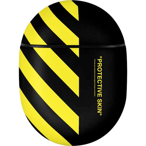 Black and Yellow Stripes Google Pixel Buds Skin